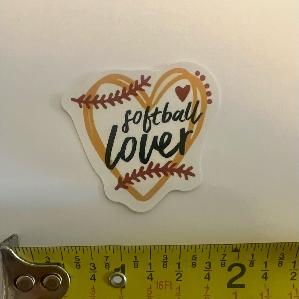 ⚪️ Softball Lover Vinyl‎ Sticker Decal